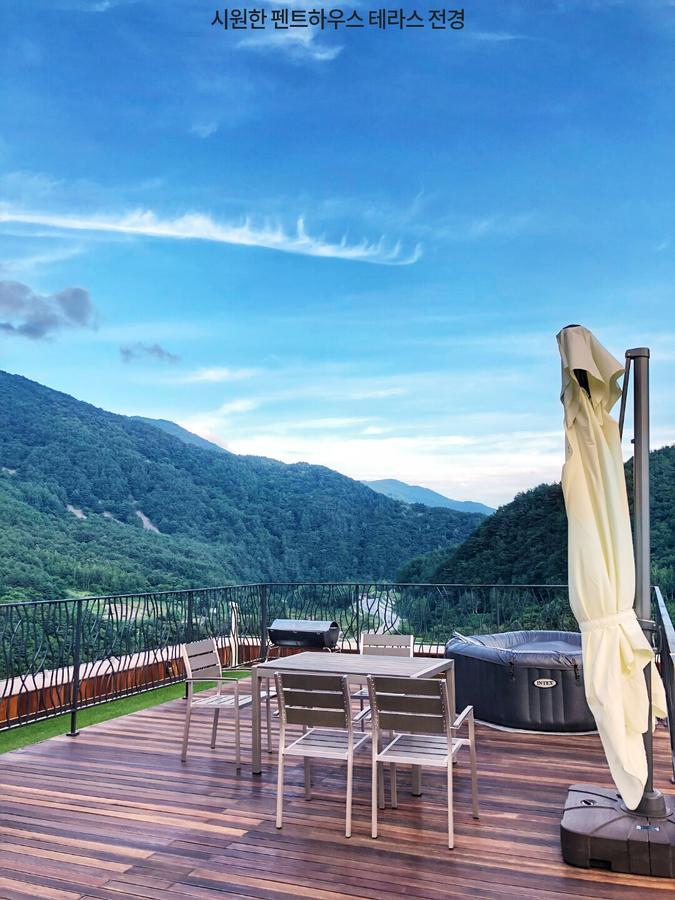 Pine Forest Jeongseon Alpine Resort Eksteriør billede